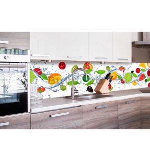 Fototapet autoadeziv lavabil pentru bucătărie - Citrice, 260x60 cm