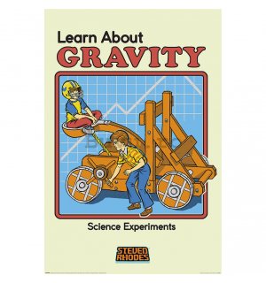 Poster - Staven Rhodes, Learn About Gravity