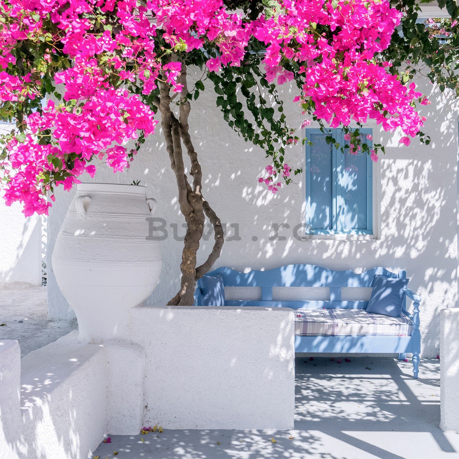 Fototapet vlies: Flori de stradă grecească (2) - 254x184 cm