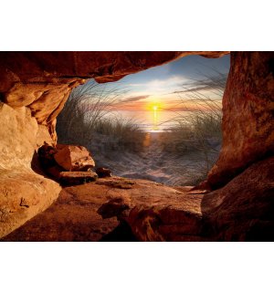 Fototapet vlies: Peștera de pe plajă (2) - 254x184 cm