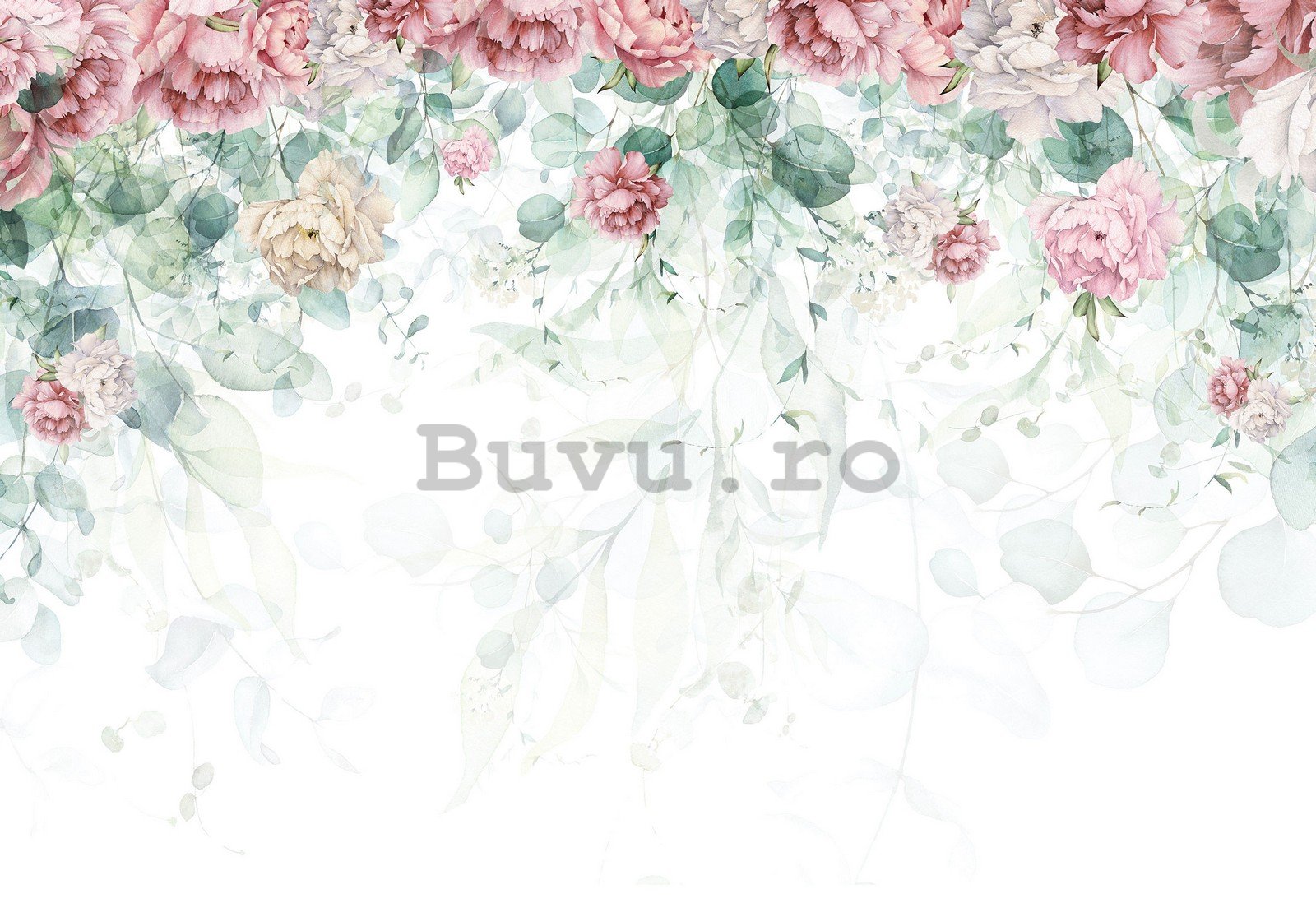Fototapet vlies: Trandafiri pictati - 254x184 cm