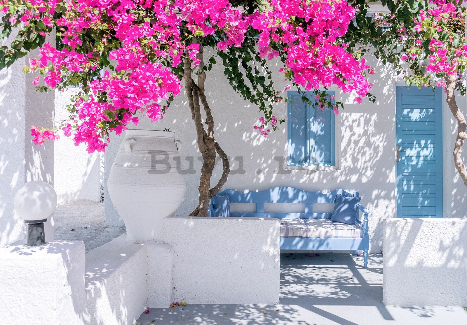 Fototapet vlies: Flori de stradă grecească (2) - 416x254 cm