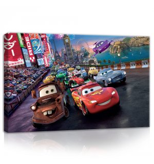 Tablou canvas: Masini, Cars (cursă) - 60x40 cm