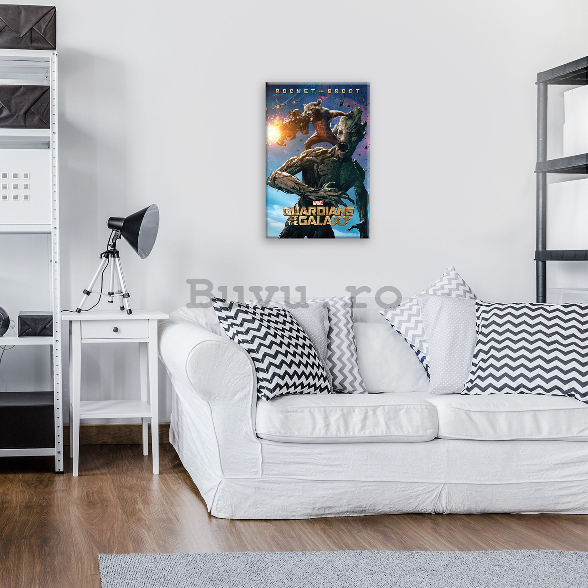 Tablou canvas: Guardians of The Galaxy Rocket & Groot - 40x60 cm