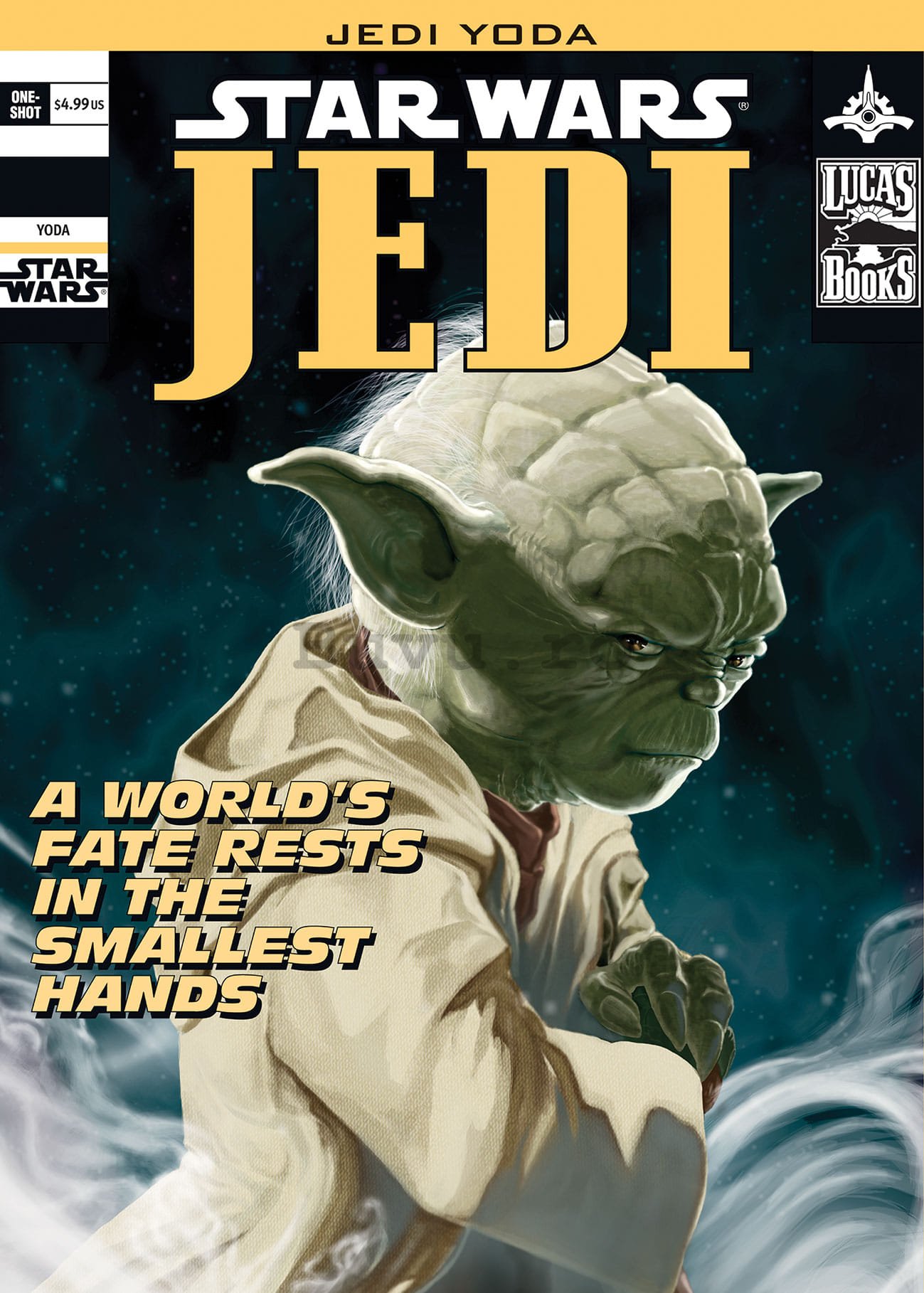 Tablou canvas: Star Wars Jedi Yoda - 50x70 cm
