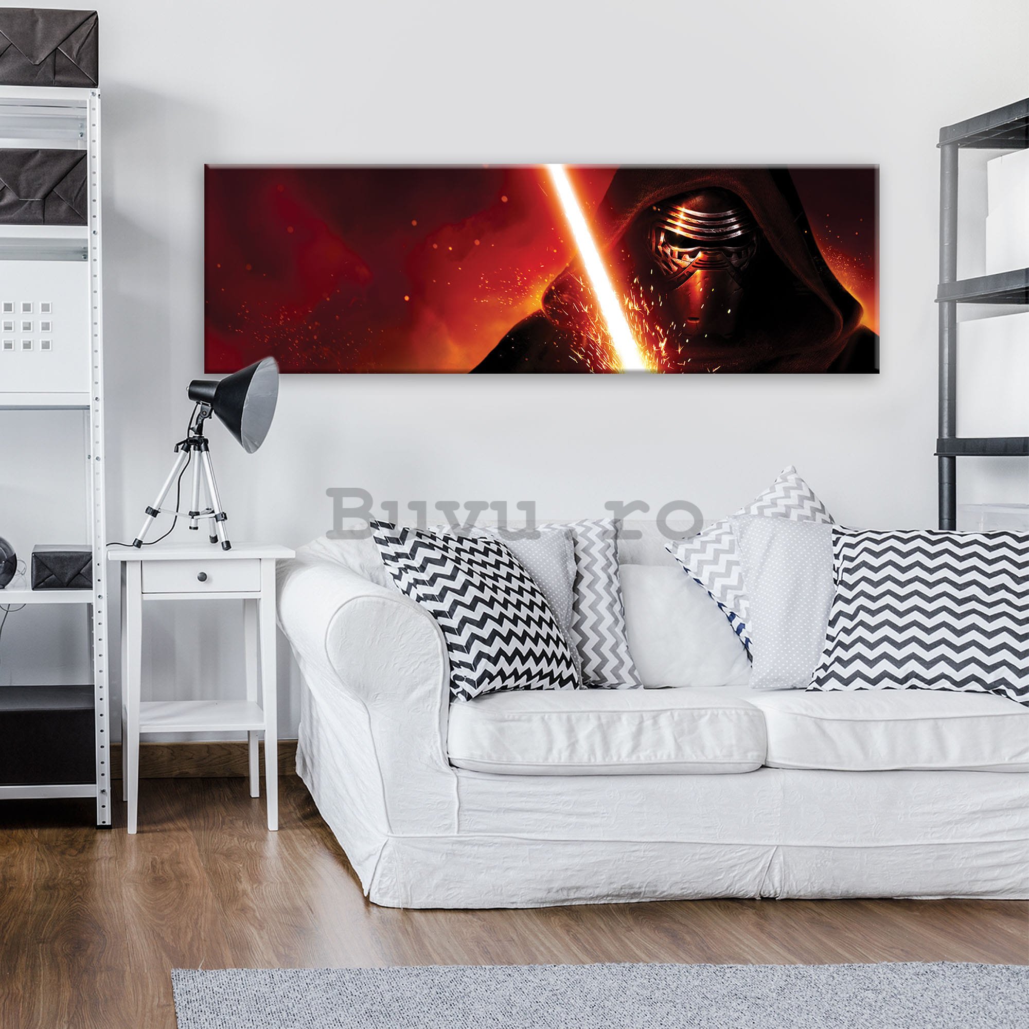Tablou canvas: Star Wars Kylo Ren's Lightsaber - 145x45 cm
