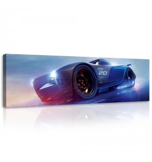 Tablou canvas: Mașini, Cars (Lightning McQueen) - 145x45 cm