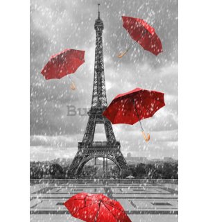 Poster: Turnul Eiffel și umbrele