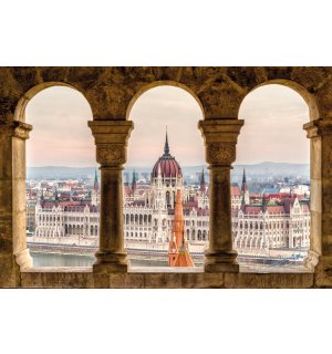Poster: Vedere a Parlamentului Ungariei, Budapesta