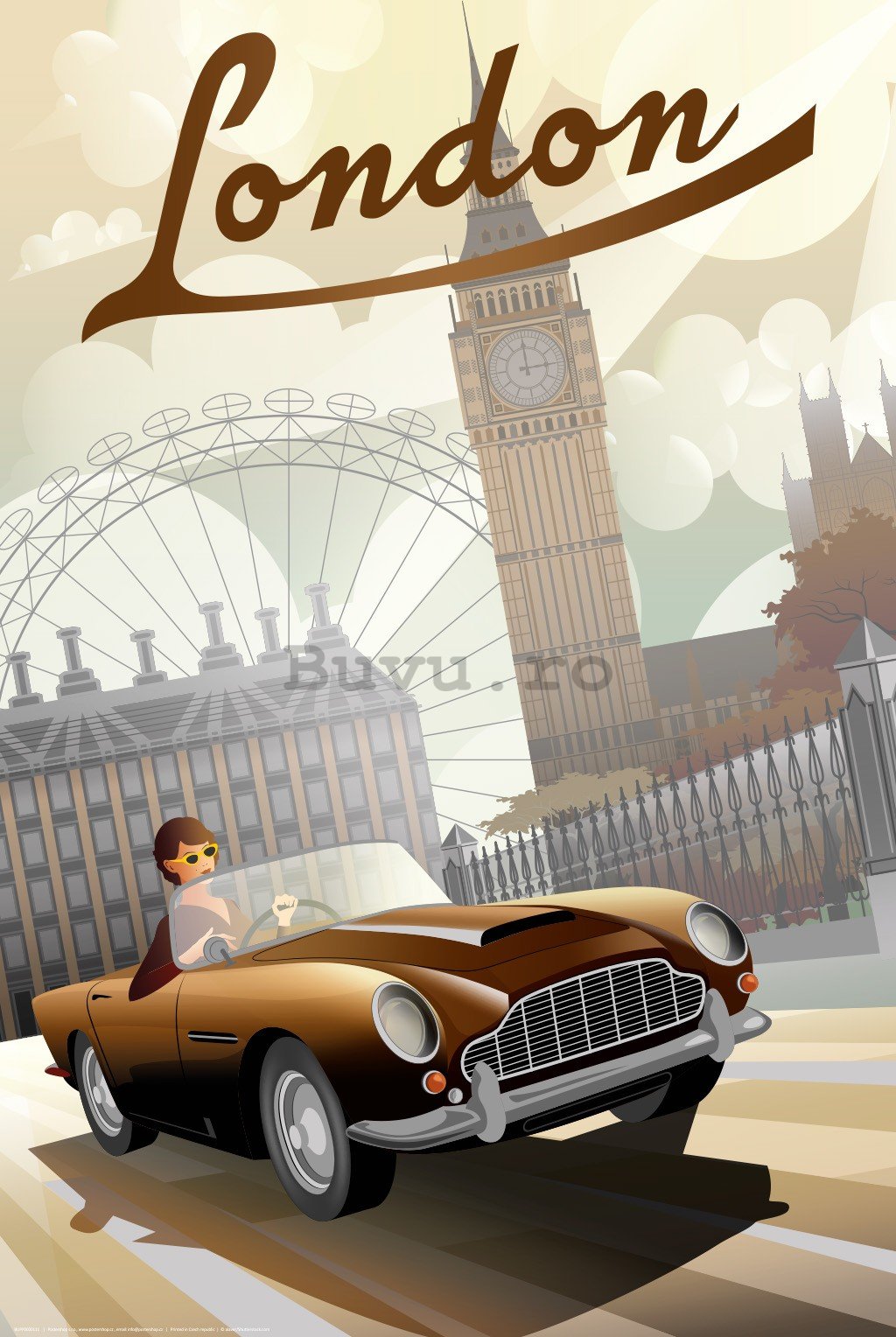 Poster: Londra (Art Deco)