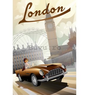 Poster: Londra (Art Deco)