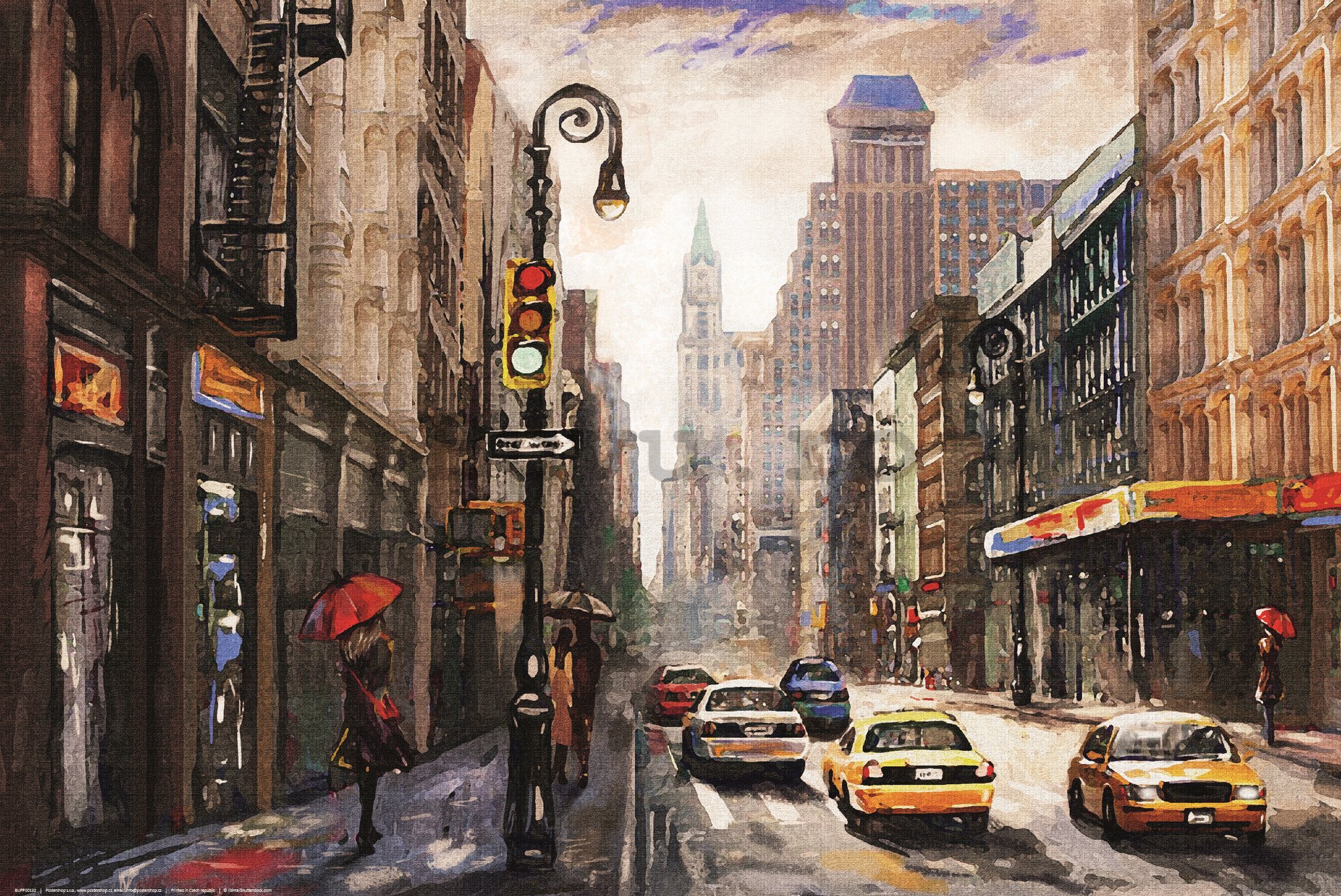 Poster: Alley New York (pictură în ulei)