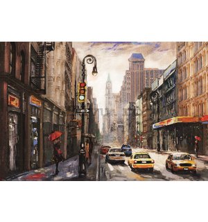 Poster: Alley New York (pictură în ulei)