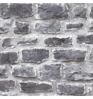 Tapete de vinil perete de cărămidă - nuanțe de gri