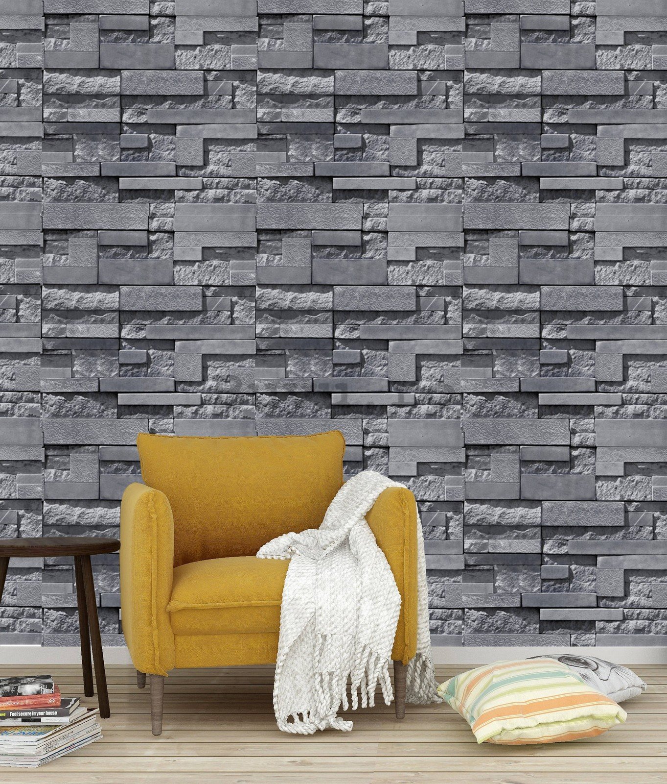 eyelash relief mattress Tapete de vinil perete de piatră gri închis - reducere 20.27% | Buvu.ro
