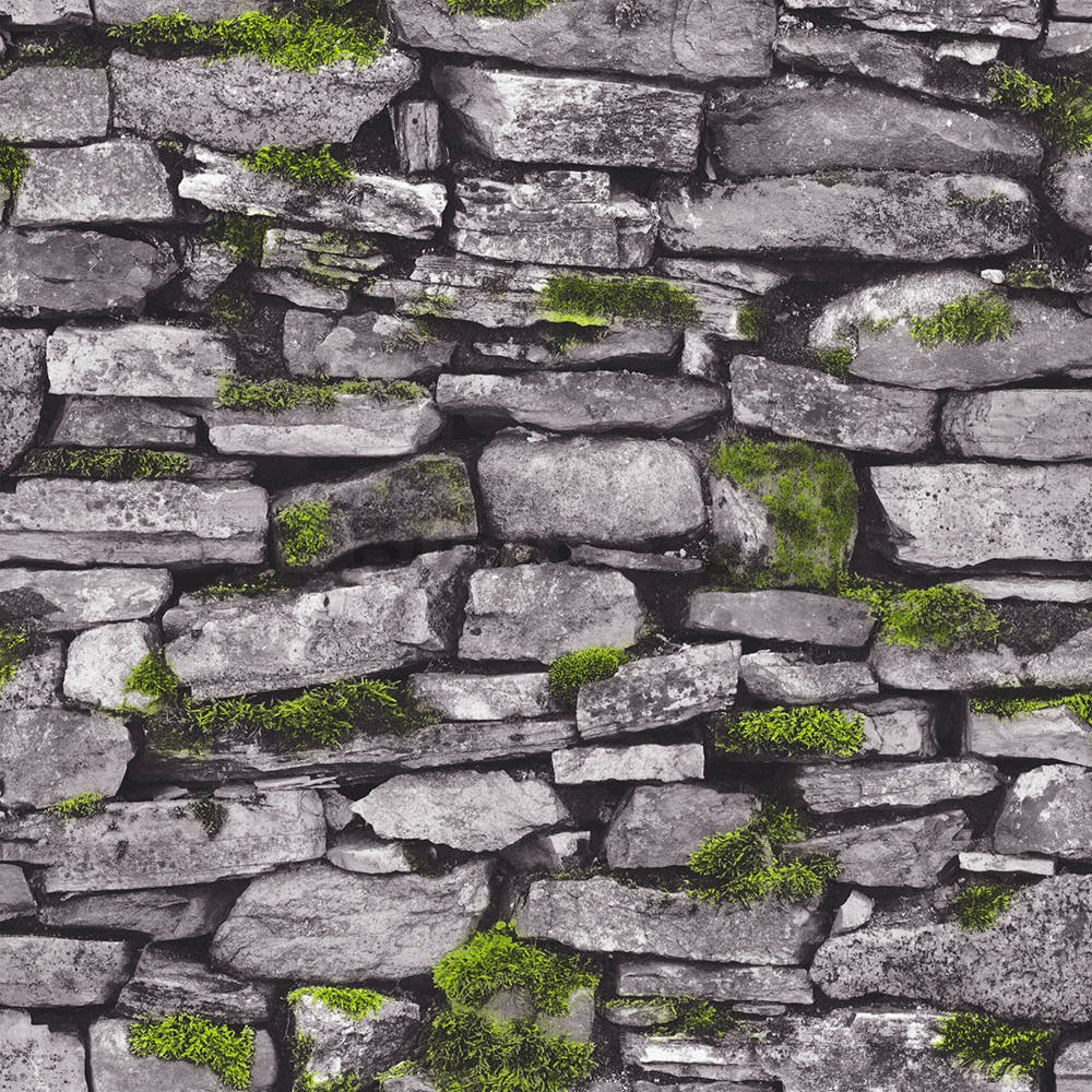 Tapete de vinil zid de piatră gri