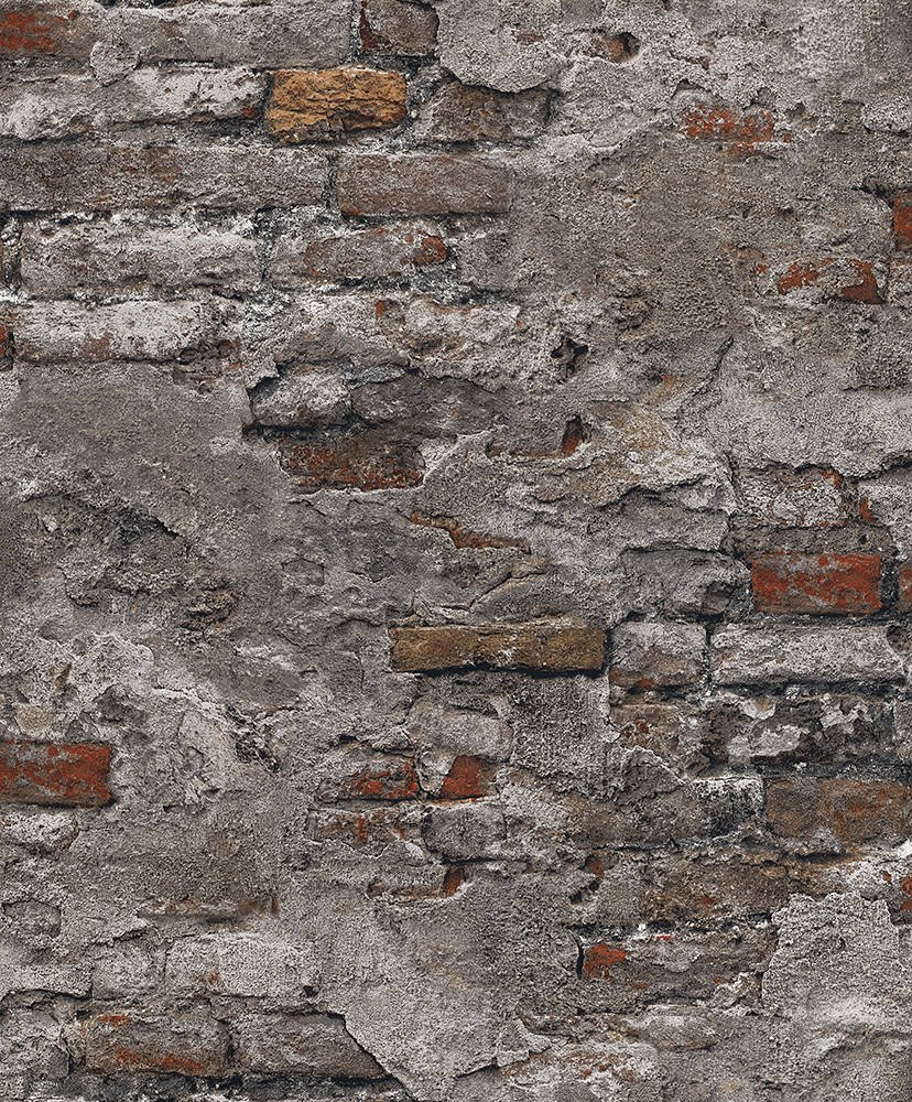 Tapete de vinil perete vechi gri-maro