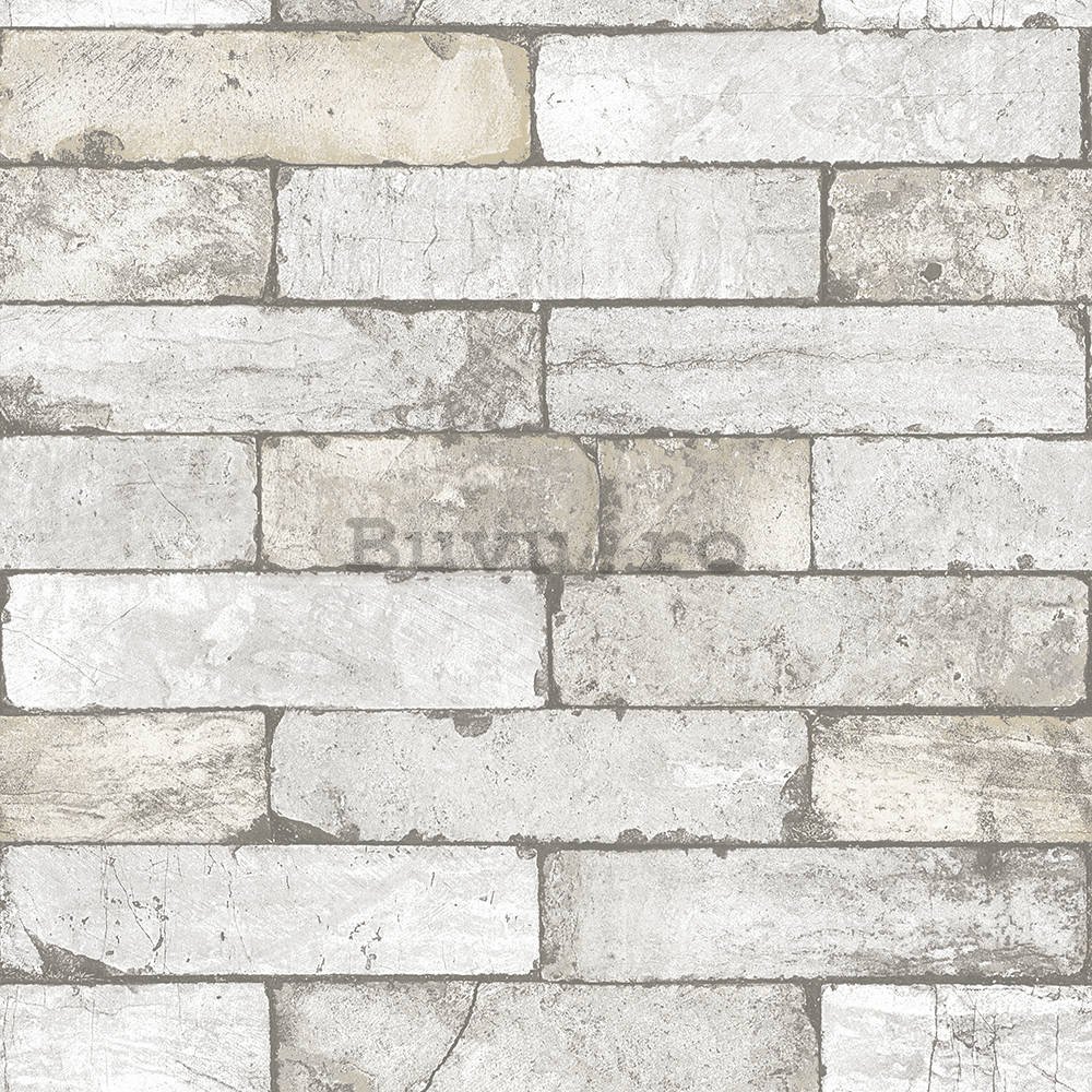 Tapete de vinil zid de cărămidă gri (7)