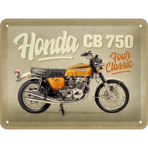 Placă metalică:Honda MC CB750 Four Classic - 20x15 cm