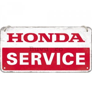 Placa metalica cu snur: Honda Service - 20x10 cm