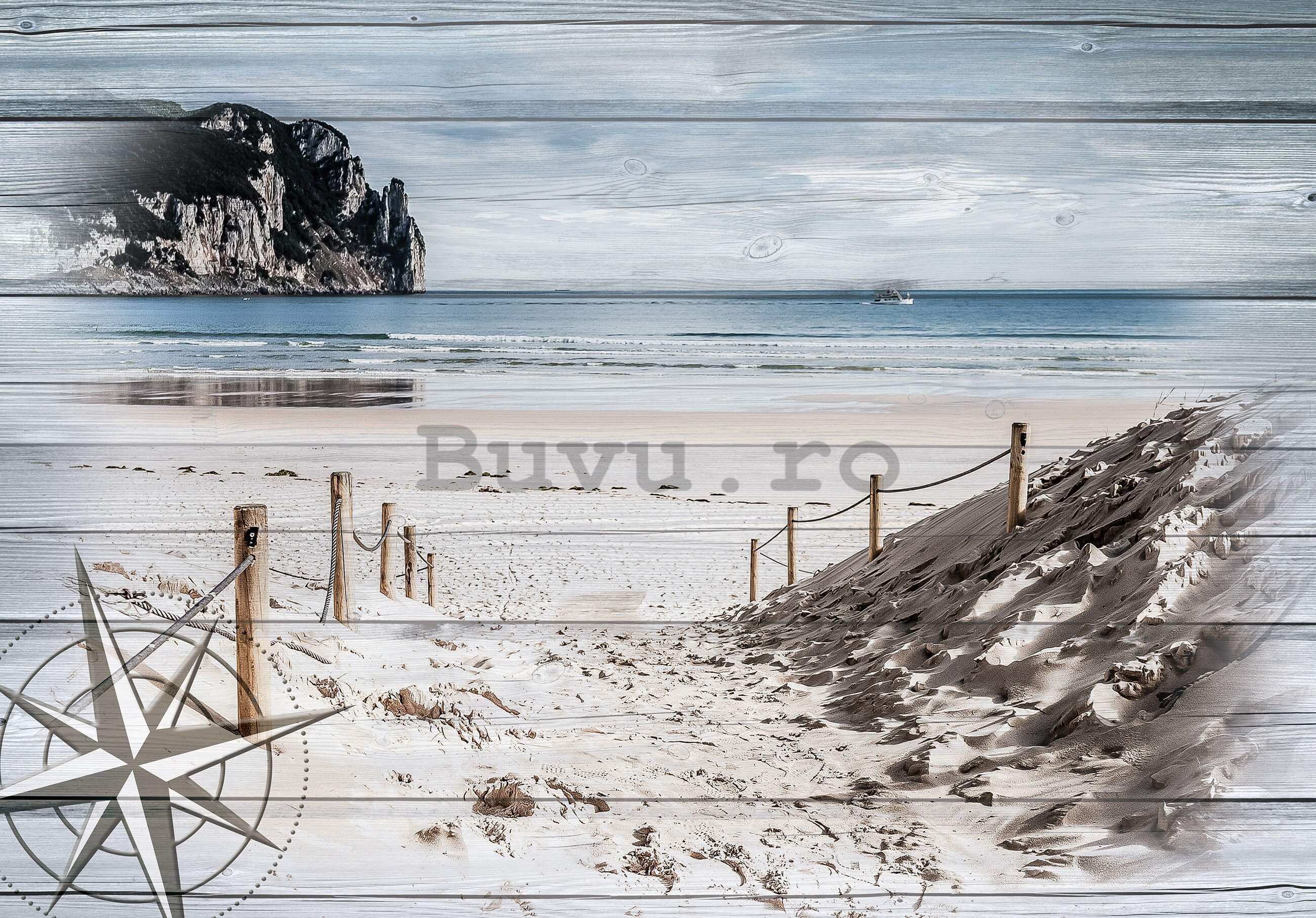 Fototapet vlies: Plaja pe o carte poștală - 368x254 cm