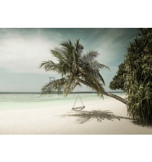 Fototapet vlies: Leagăn pe plajă (2) - 368x254 cm