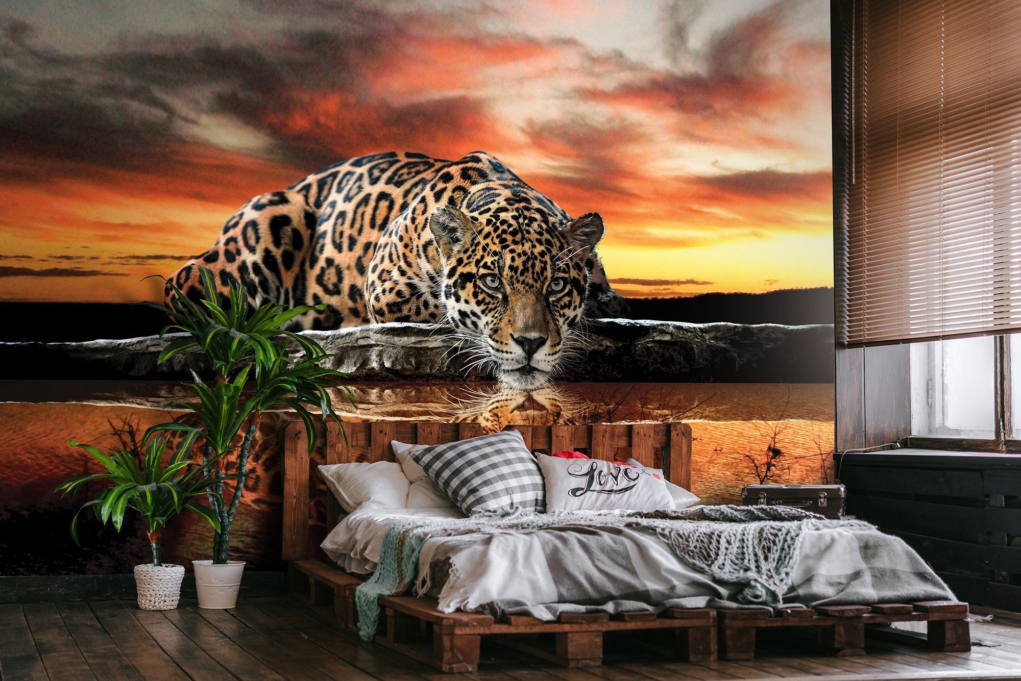 Fototapet vlies: Jaguar (1) - 416x254 cm