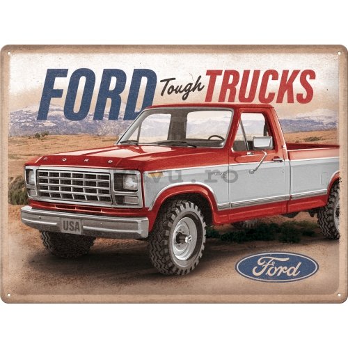 Placă metalică: Ford (Tough Trucks F250 Ranger) - 40x30 cm