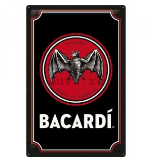 Placă metalică: Bacardi (Logo Black)