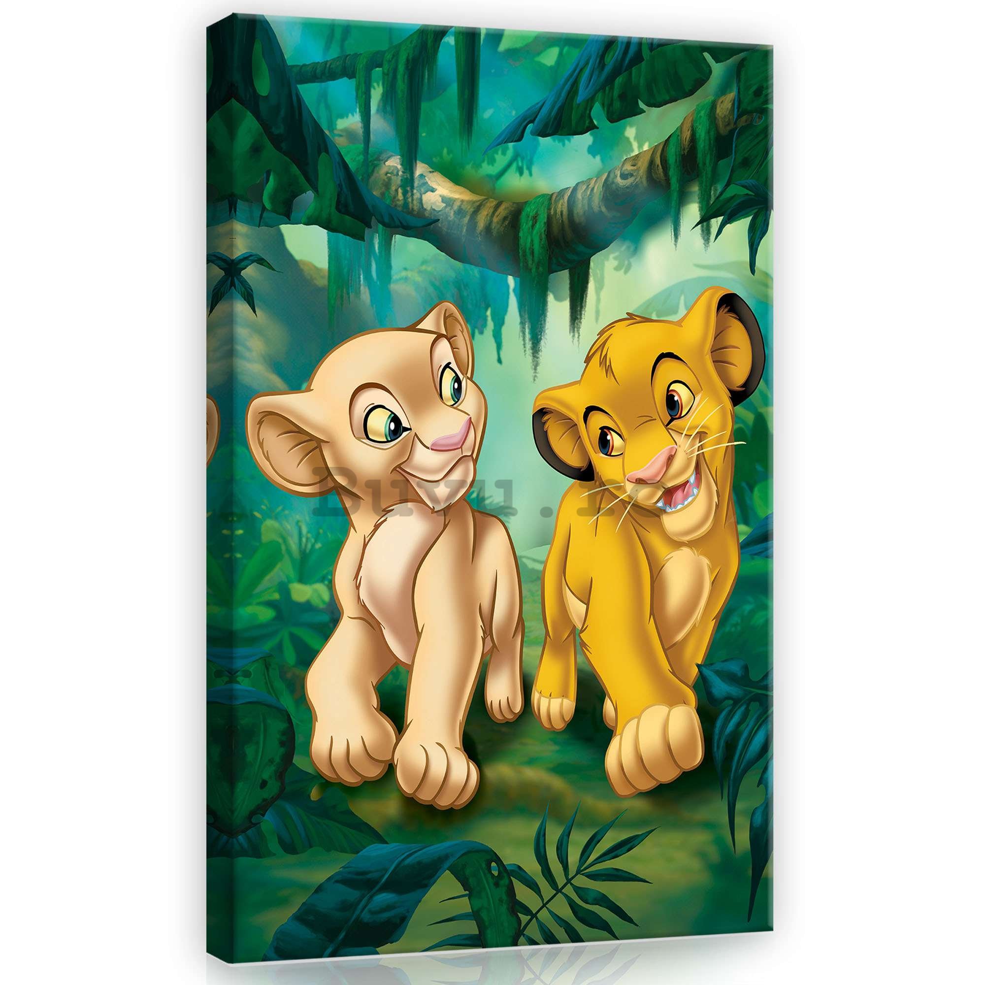 Tablou canvas: Regele Leu (Mufasa și Nala) - 40x60 cm