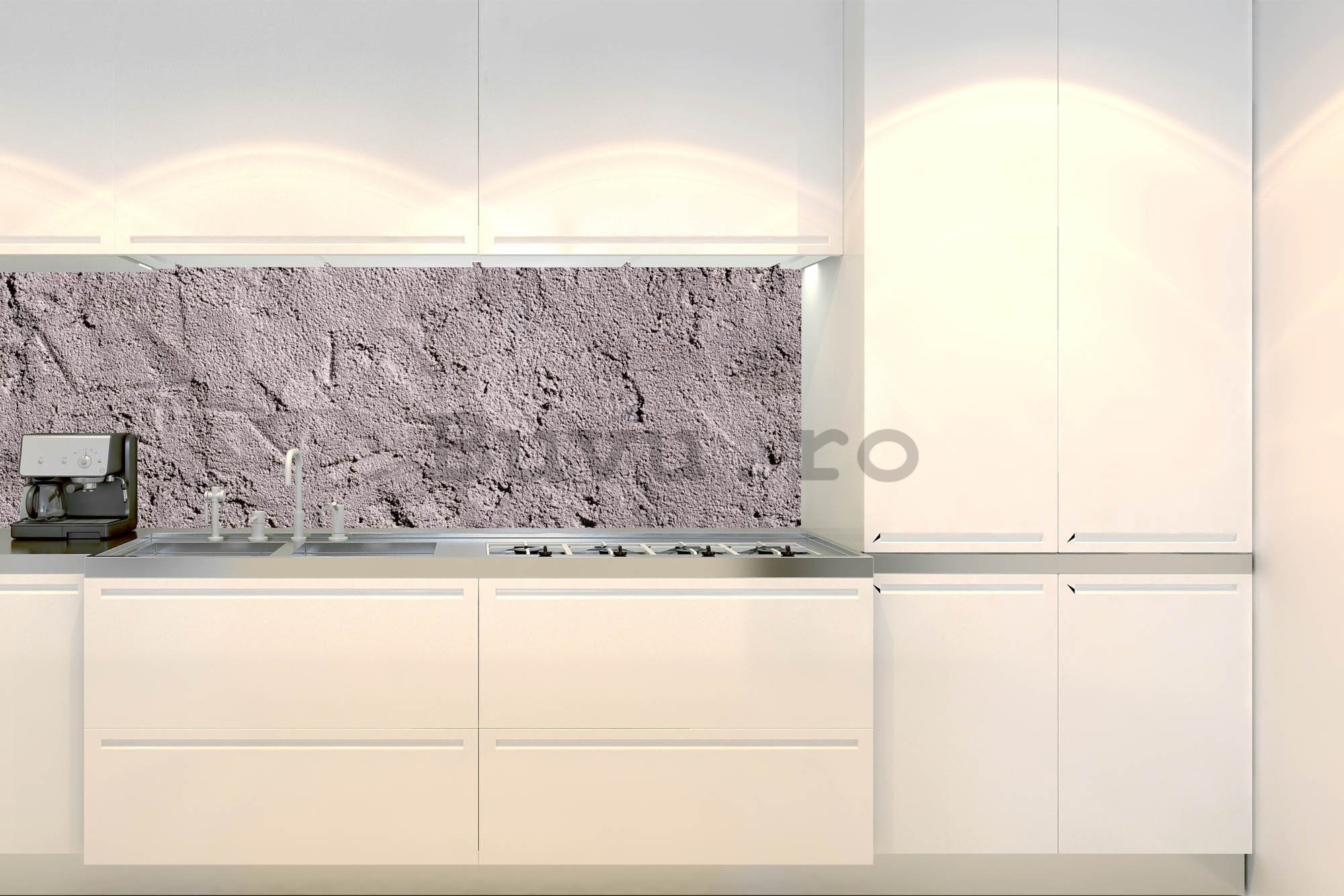 Tapet autoadeziv lavabil pentru bucătărie - Stuc întunecat, 180x60 cm