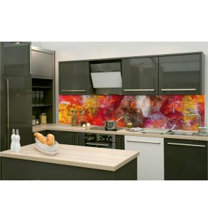 Tapet autoadeziv lavabil pentru bucătărie - Perete abstract, 260x60 cm