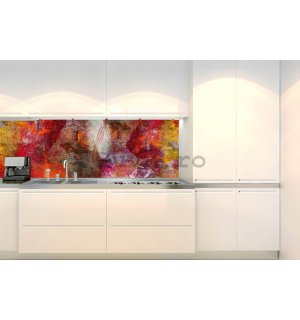 Tapet autoadeziv lavabil pentru bucătărie - Perete abstract, 180x60 cm