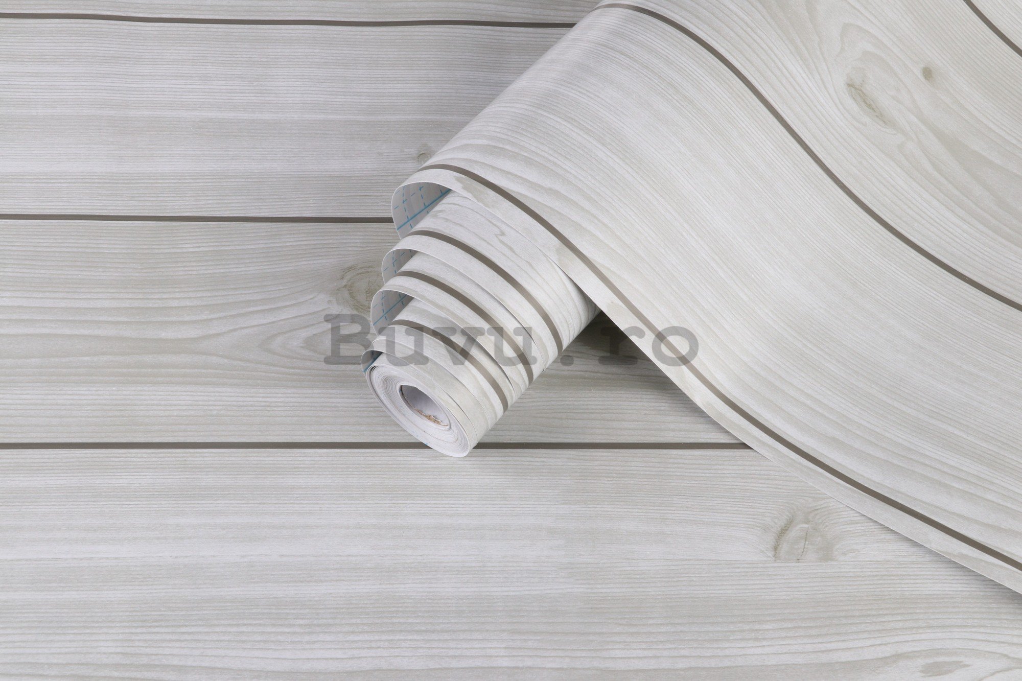 Tapet autoadeziv pentru mobilier scânduri de lemn alb 45cm x 8m