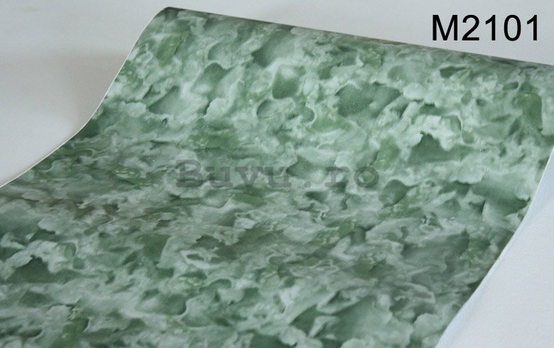 Folie autoadezivă pe mobilier marmură verde închis 45cm x 3m
