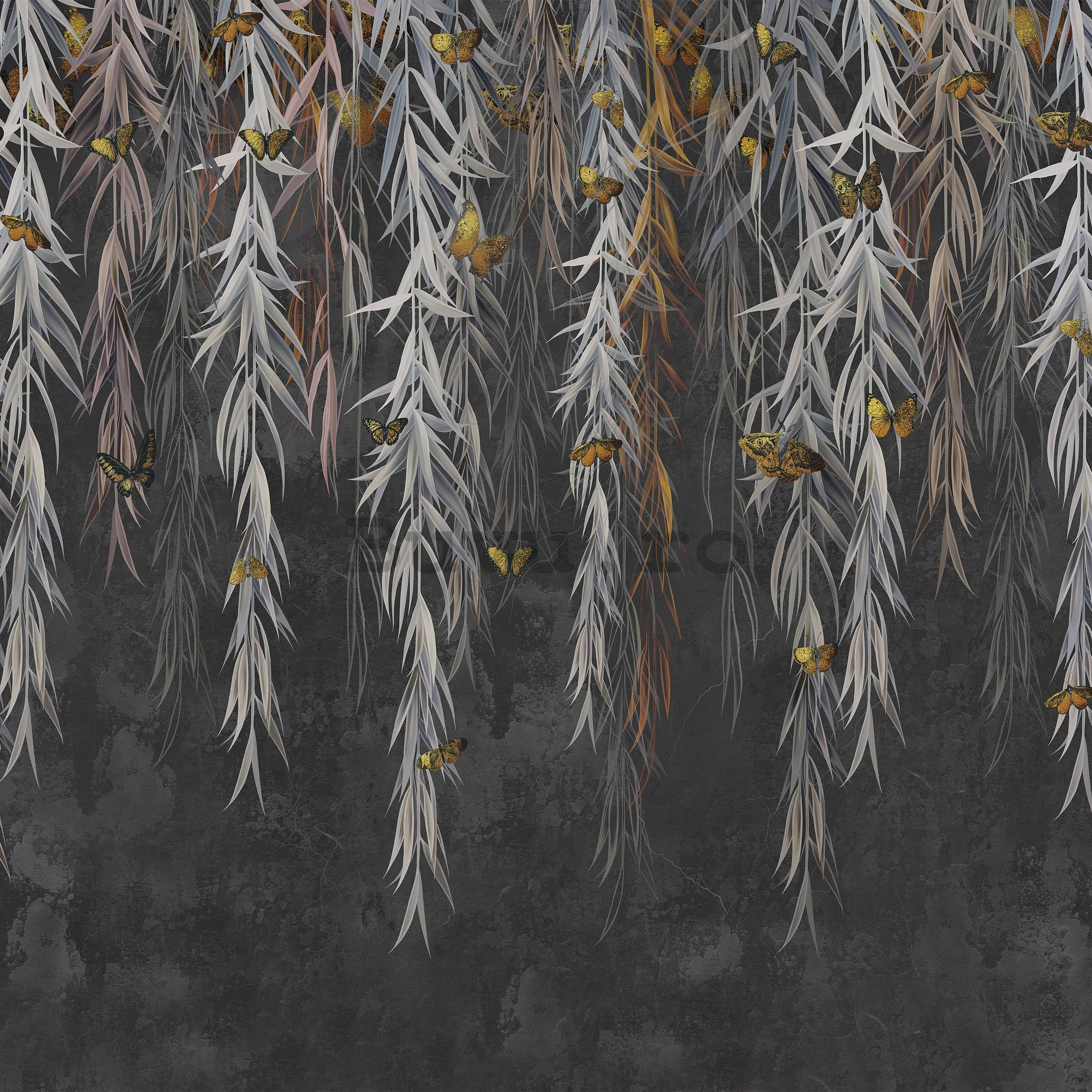 Fototapet vlies: Fluturi în ramuri - 254x184 cm