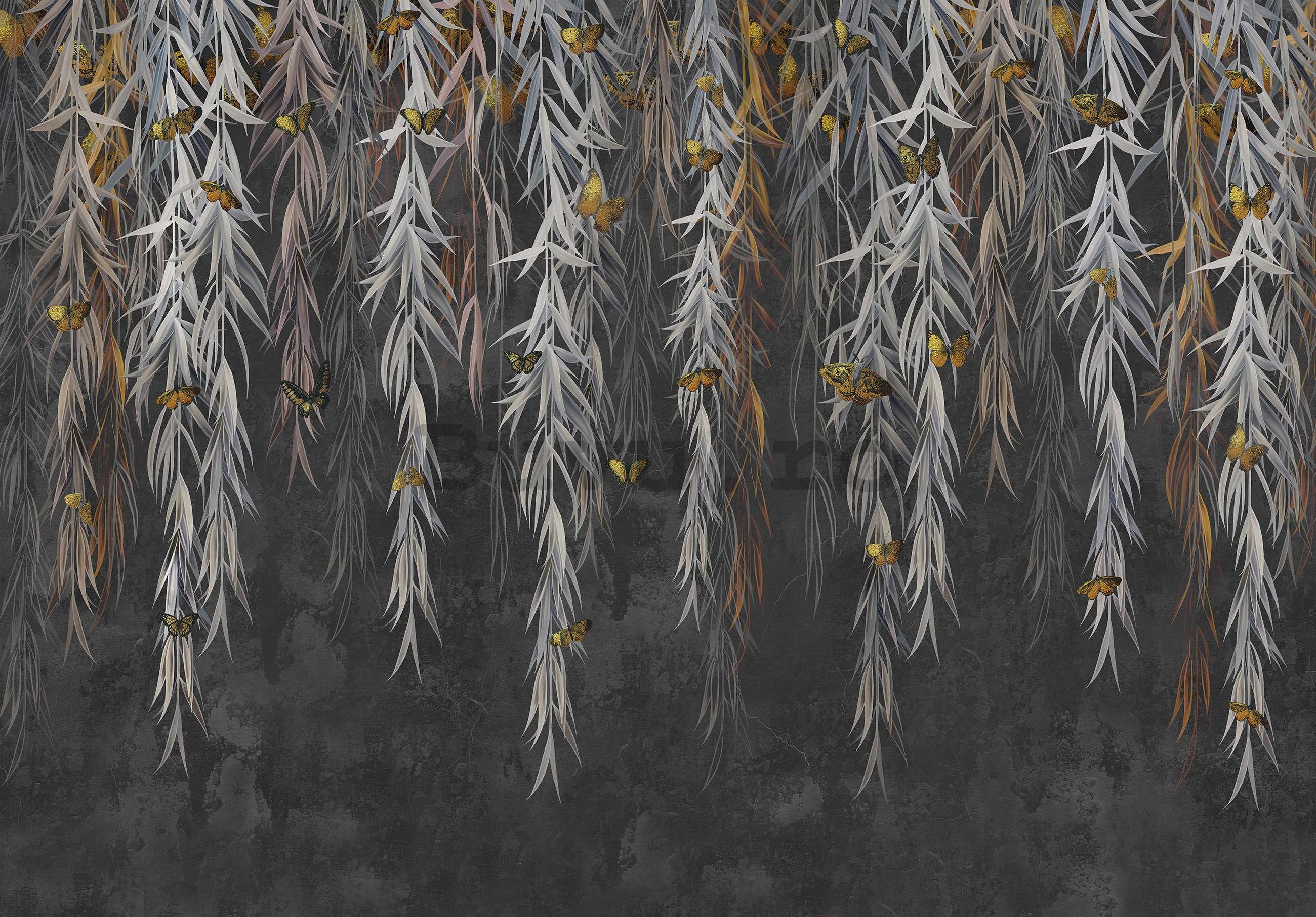 Fototapet vlies: Fluturi în ramuri - 368x254 cm