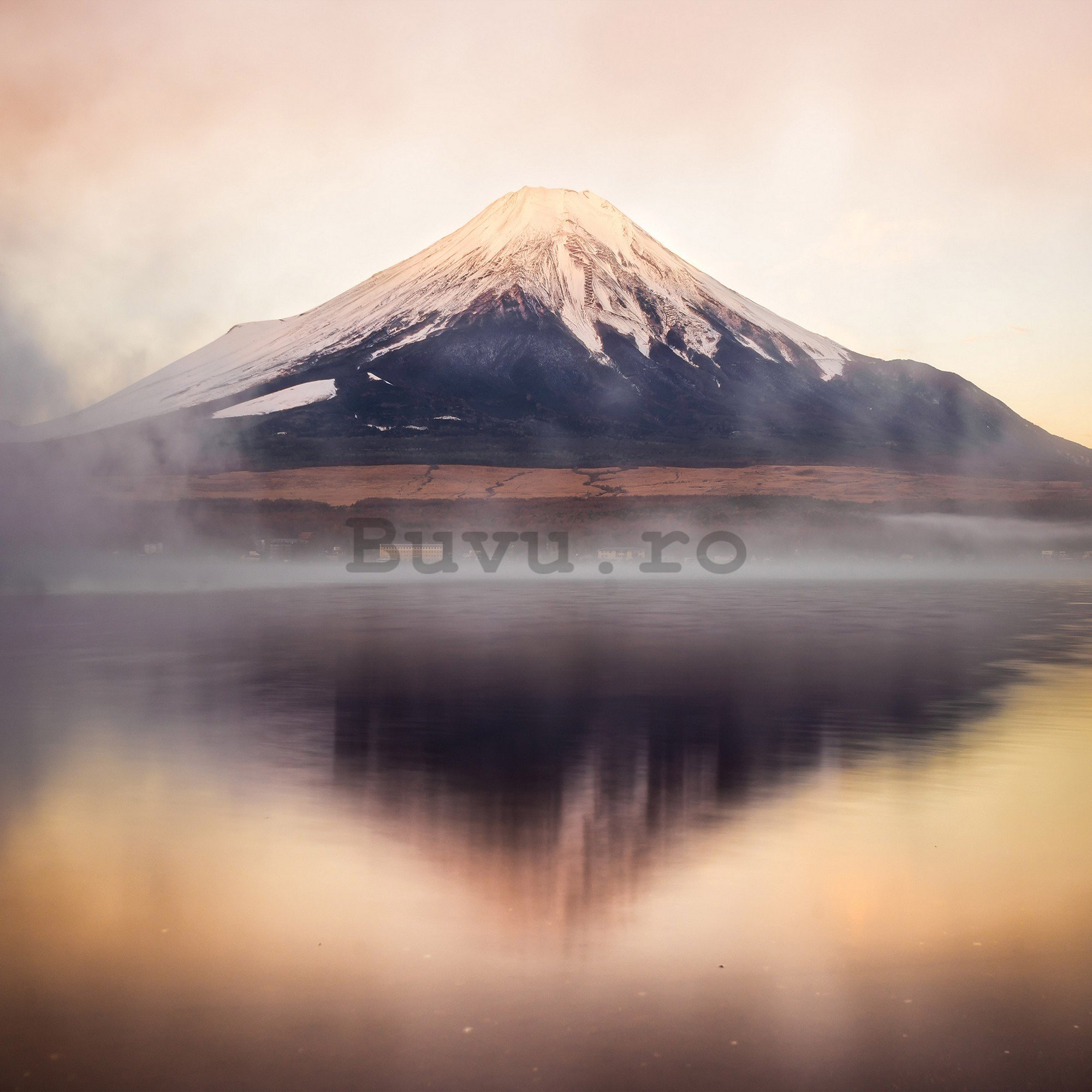Fototapet vlies: Lacul și Muntele Fuji - 254x184 cm