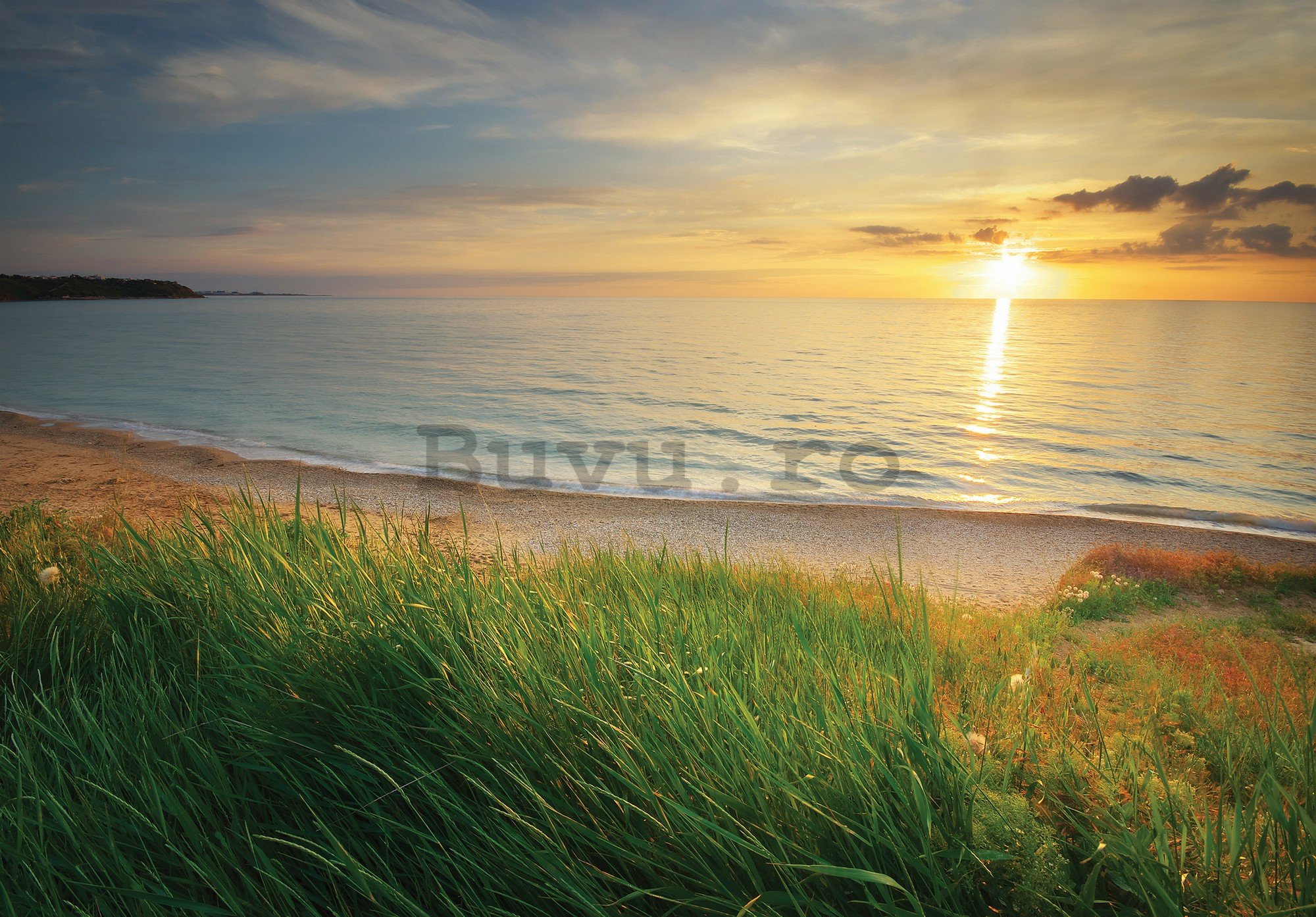 Fototapet vlies: Plajă la apus de soare - 416x254 cm