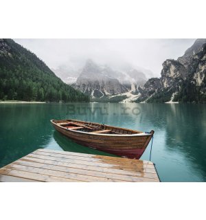 Fototapet vlies: Barcă pe lac - 254x184 cm