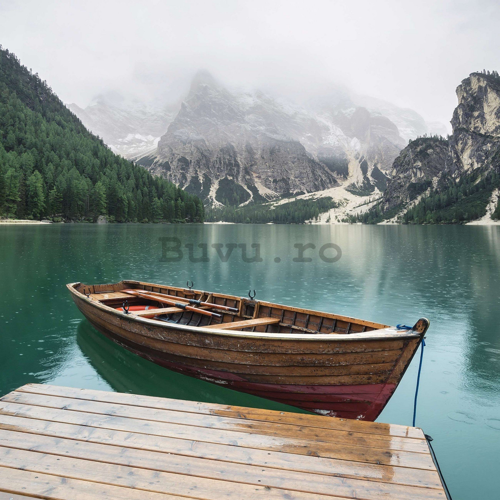 Fototapet vlies: Barcă pe lac - 104x70,5 cm