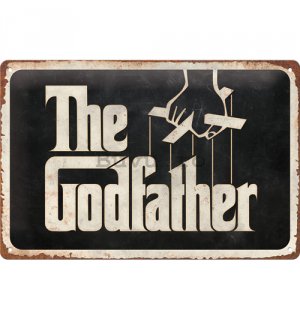 Placă metalică: Godfather (Logo) - 30x20 cm