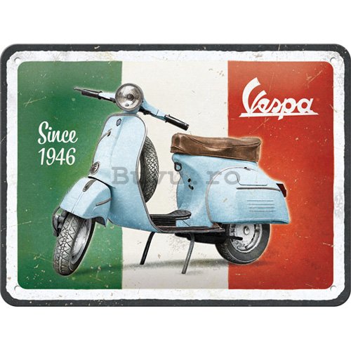Placă metalică: Vespa - Since 1946 - 20x15 cm
