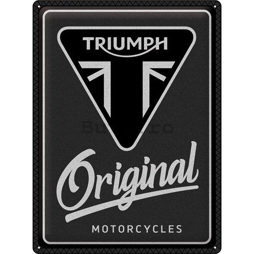 Placă metalică: Triumph (Original Motorcycles) - 30x40 cm