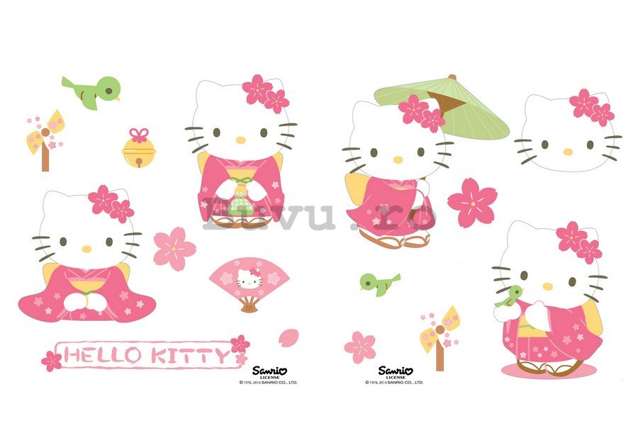 Abțibild pentru perete - Hello Kitty (4)