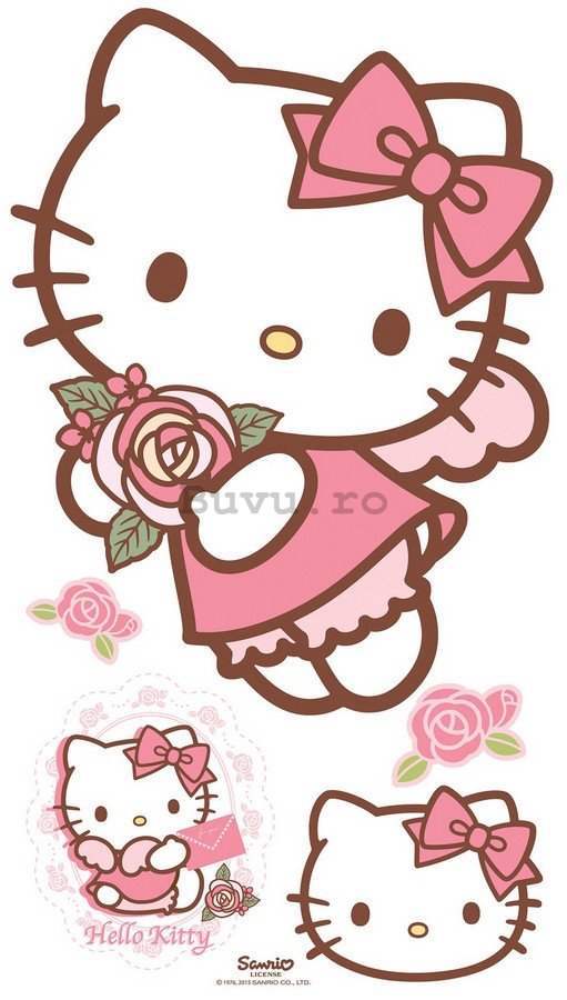 Abțibild pentru perete - Hello Kitty (7)