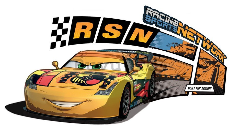 Abțibild pentru perete - Cars (Racing Sports Network)