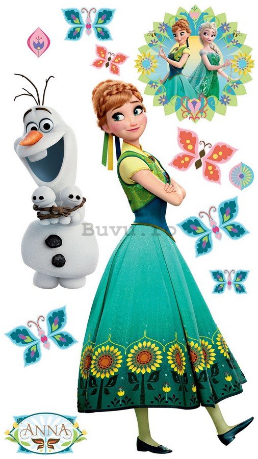 Abțibild pentru perete - Frozen (Anna and Olaf)