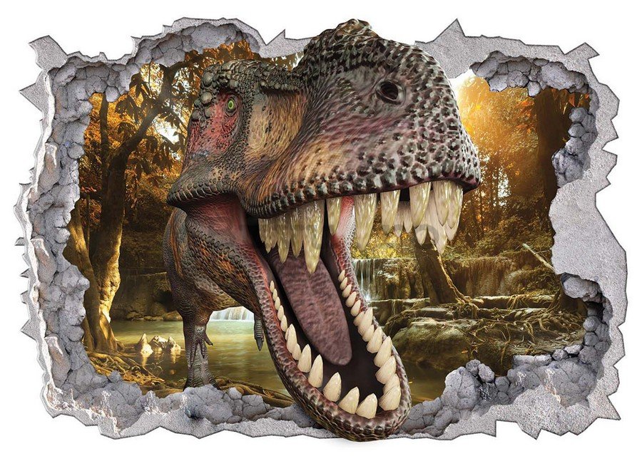 Abțibild pentru perete - Tyrannosaurus Rex (2)