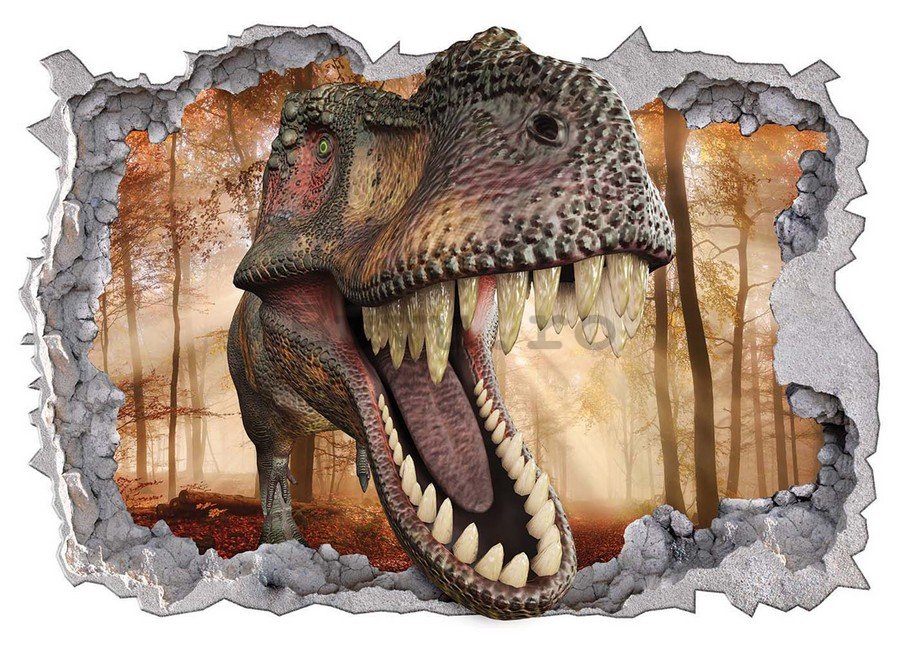 Abțibild pentru perete - Tyrannosaurus Rex (4)